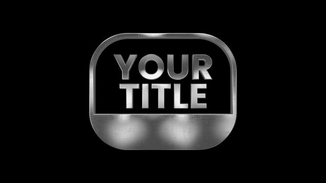 Metal Text Rought Title Intro