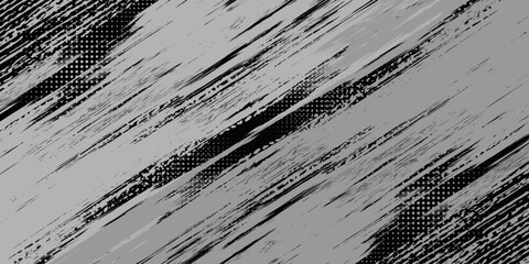 Dots halftone grey and black color pattern gradient grunge texture background. Dots pop art comics sport style modern black abstract background.