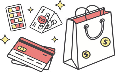 vector illustration of a shopping bag