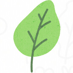 hand drawn green tree