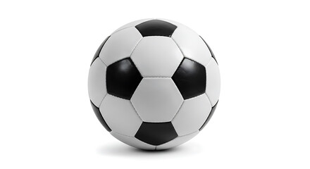 Obraz premium Classic Black and White Soccer Ball Isolated on White