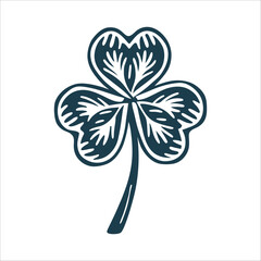 Emerald Green Heart Clover Shamrock St. Patrick's Day