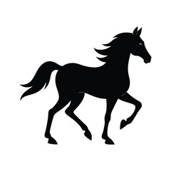 horse silhouette vector