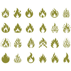 fire icons , fire icons set