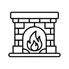 Backyard firepit outdoor features line icon set Vector of kitchen, patio, fireplace, chimenea, pizza oven, firewood, propane tank, thin linear illustration.