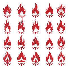fire icons , fire icons set