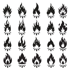 fire icons , fire icons set