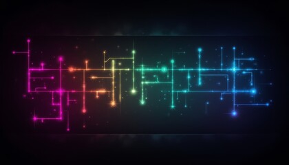 Abstract background with glowing lines and shimmering stars, a captivating design for digital art, websites, presentations