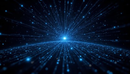 Radiant blue starburst background, a stunning visual for design projects and creative applications