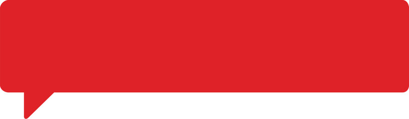 red paper speech bubble