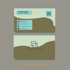 Corporate Geometric Business card design template