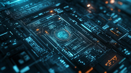 Fototapeta premium An engineer’s blueprint is the foundation of any construction project.