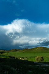 landscape with clouds