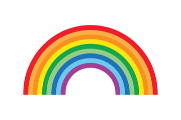 rainbow on a white background