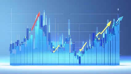 Stock Market Growth Chart  Visualizing Investment Trends and Financial Market Performance