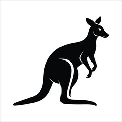kangaroo vector silhouette