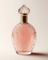 Elegant Pink Perfume Bottle.