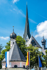 church at the old town of prien am chiemsee