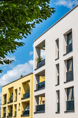 typical apartment house in austria