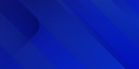 Obraz premium Abstract Blue Background with Diagonal Stripes and Gradient Shapes. Modern trendy design