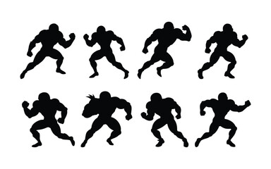 Powerful American Football Players in Action