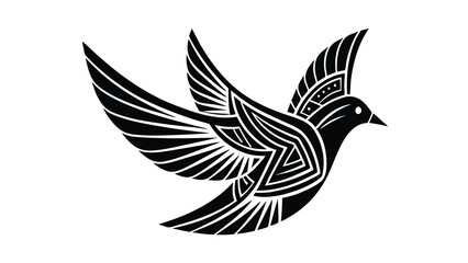 Abstract Bird Logo template.Creative Dove Logotype business technology concept symbol