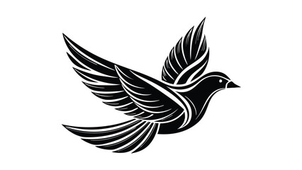 Abstract Bird Logo template.Creative Dove Logotype business technology concept symbol