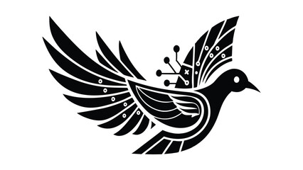 Abstract Bird Logo template.Creative Dove Logotype business technology concept symbol