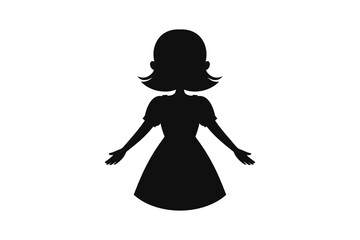 Woman silhouette vector art design illustration