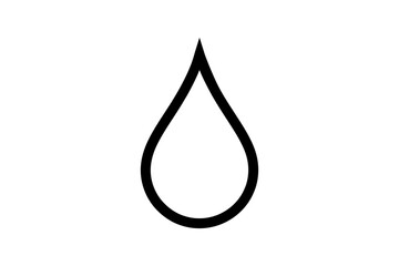 Water drop vector illustration simple clean icon