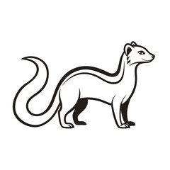Weasel Line Art Vector