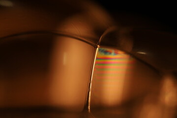 Oil production, bubbles in macro, texture of viscous black liquid, oil in laboratory 