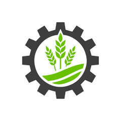 Modern agriculture technology logo.