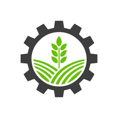 Modern agriculture technology logo.