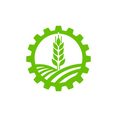Modern agriculture technology logo.