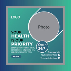 Medical Social Media Post Design Template