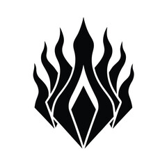 vector illustration of fire flames