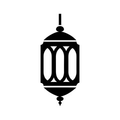 Ornate hanging lantern ramadan islamic decoration icon