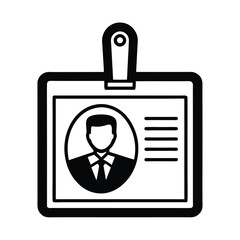 transparent corporate id badge modern icons