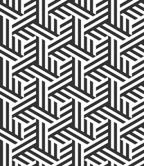 Vector seamless texture. Modern geometric pattern with hexagons.