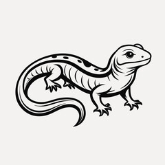 Salamander Line Art Vector