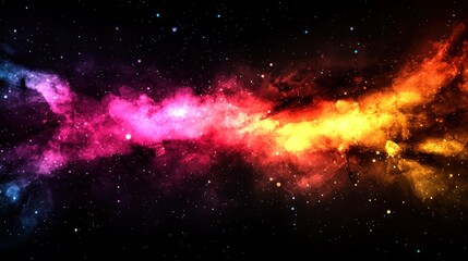 Fototapeta premium Calming Galaxy Background with Watercolor Textures and Vibrant Colors