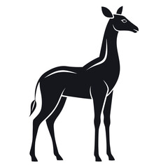 Fototapeta premium Giraffe Silhouette Vector