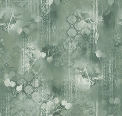 seamless flower allover pattern design print