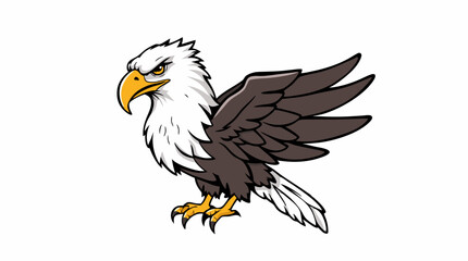 Fototapeta premium Bold Cartoon Eagles – Majestic & Expressive Bird Mascots
