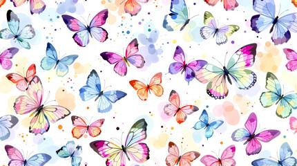 seamless pattern with butterflies