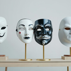 Masks illustrate the concept of imposter syndrome  