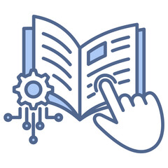 Digital Resources Blue Icon