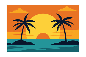 palm trees on the beach