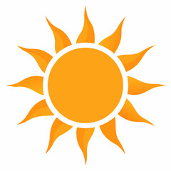 sun icon vector illustration